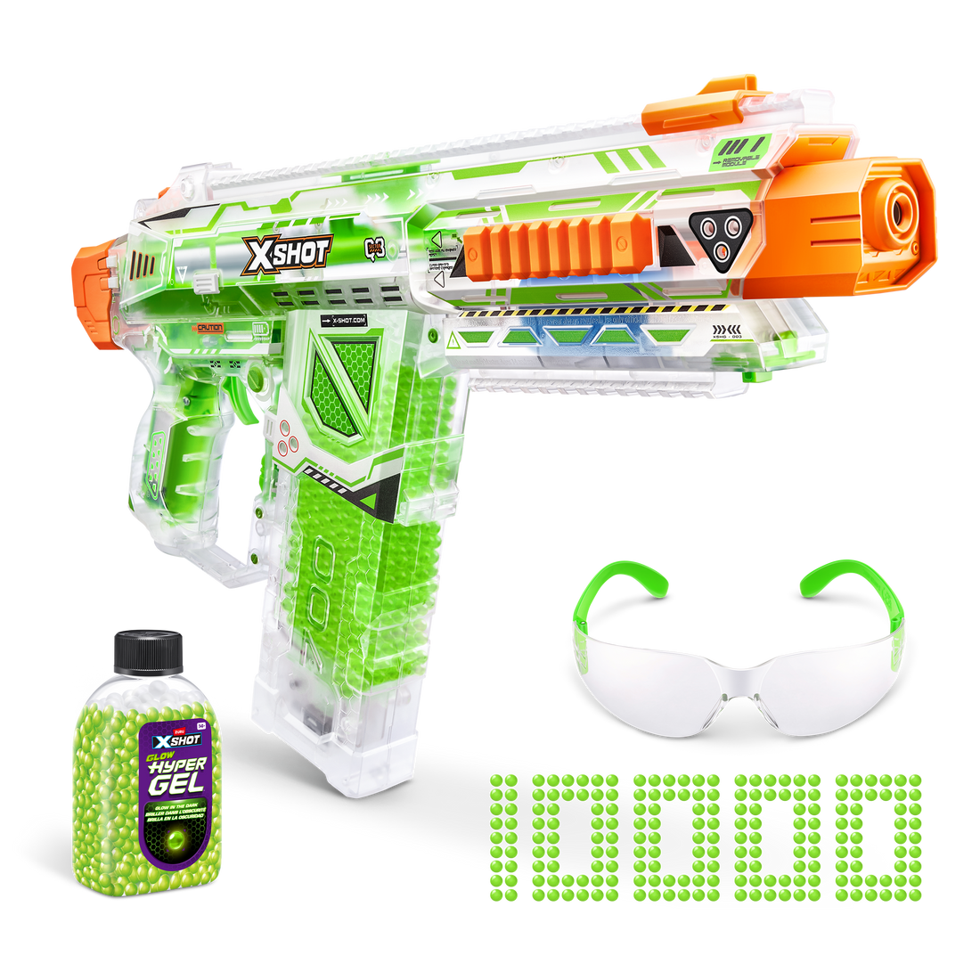 X-Shot Hyper Gel Glow In The Dark (Large)