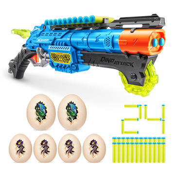 إكس شوت داينو أتاك إليمينايتر
 (بيض متوسط عدد 2 - بيض صغير عدد 4 - 24 سهماً).