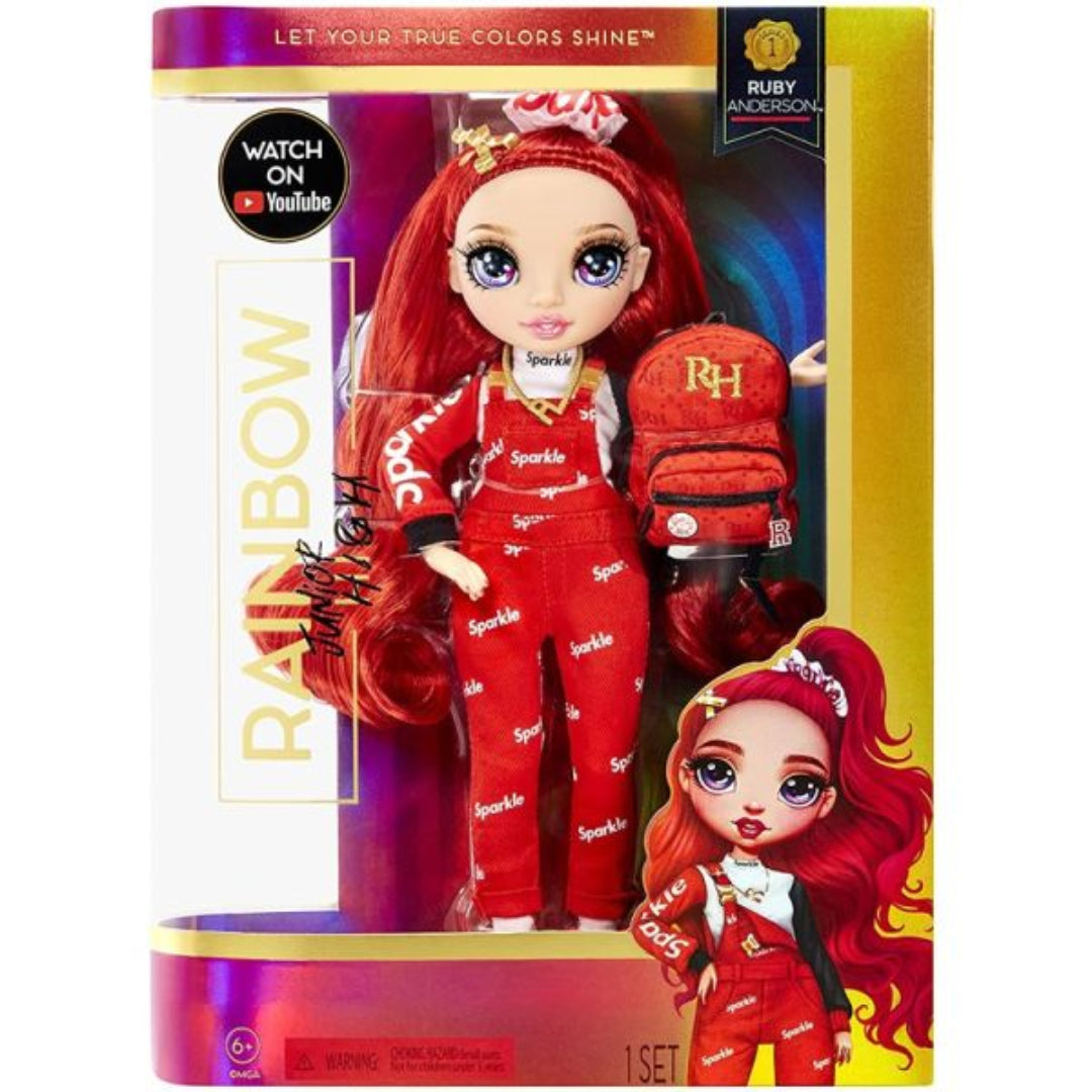 Rainbow High Junior High Fashion Doll Ruby Anderson (Red)