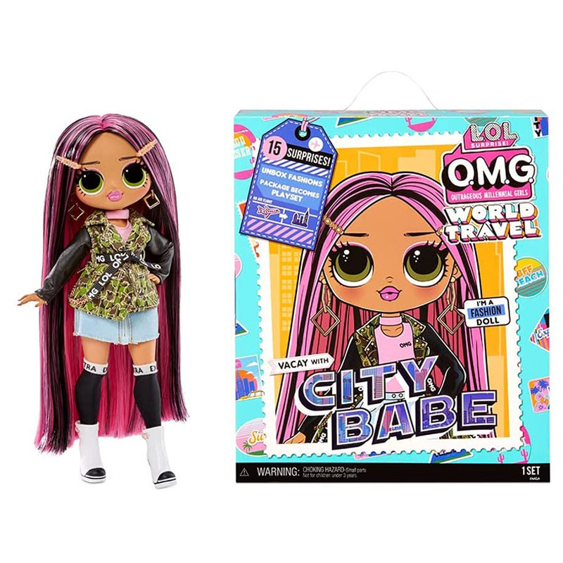 LOL OMG World Travel Fashion Doll City Babe