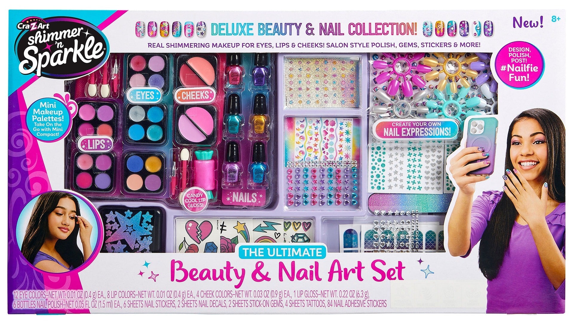 Shimmer N Sparkle Ultimate Beauty & Nail Art Set