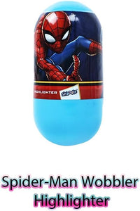 Marvel Spider-Man Wobbler Highlighter with Backer Card | Draw, Wobble & Spin