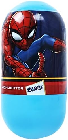 Marvel Spider-Man Wobbler Highlighter with Backer Card | Draw, Wobble & Spin