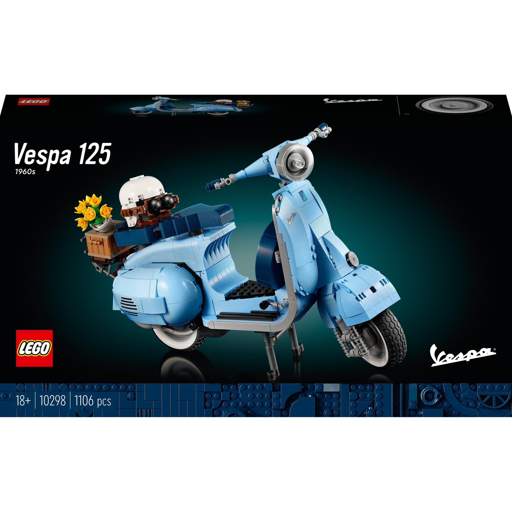 مجموعة فيسبا 125 رقم 10298 من ®LEGO (1106 قطعة)