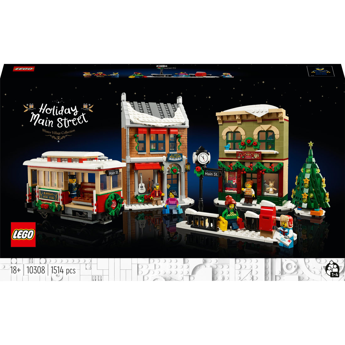 LEGO® Holiday Main Street 10308 Building Kit for Adults and Families (1,514 Pieces)