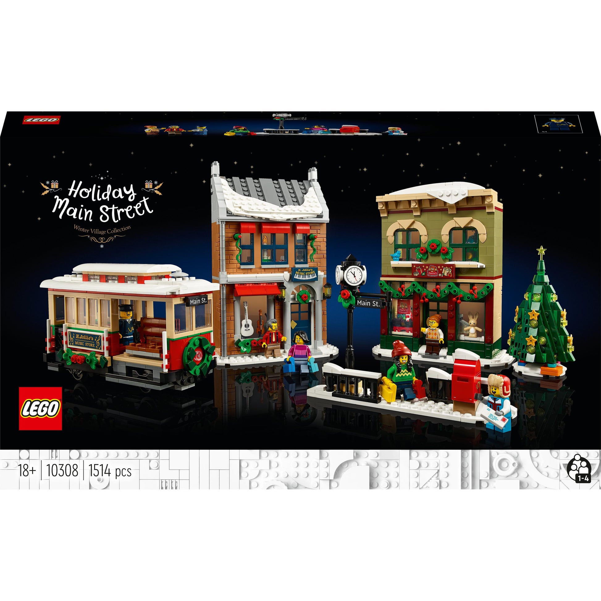 LEGO® Holiday Main Street 10308 Building Kit for Adults and Families (1,514 Pieces)