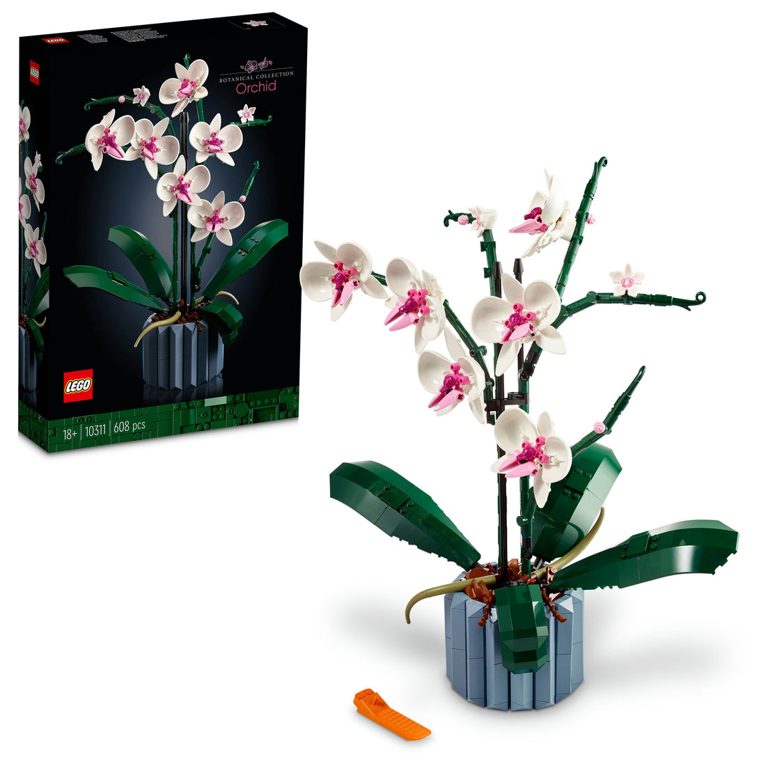 مجموعة التزيين بزرع الأوركيد 10311 من ®LEGO (608 قطعة)