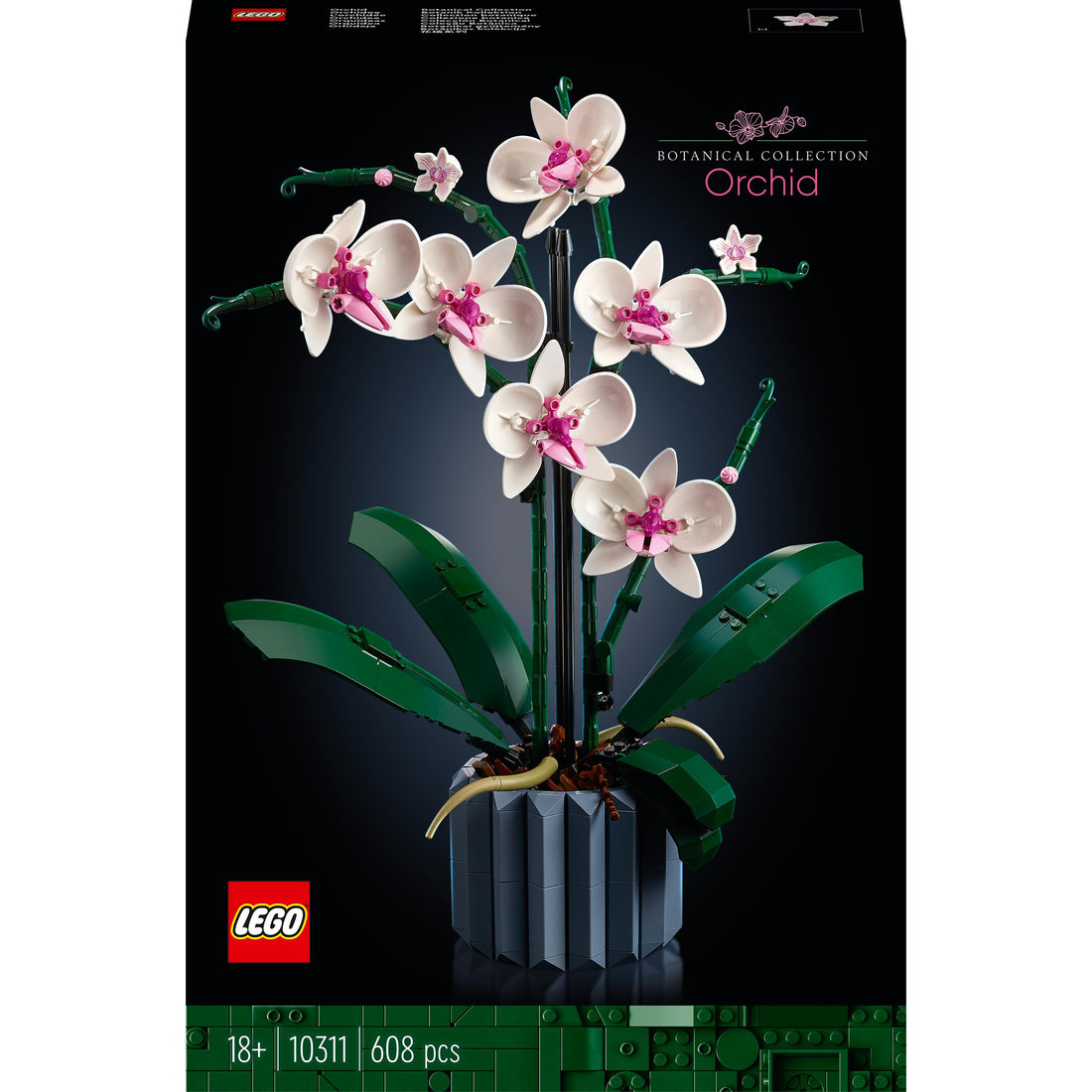 مجموعة التزيين بزرع الأوركيد 10311 من ®LEGO (608 قطعة)