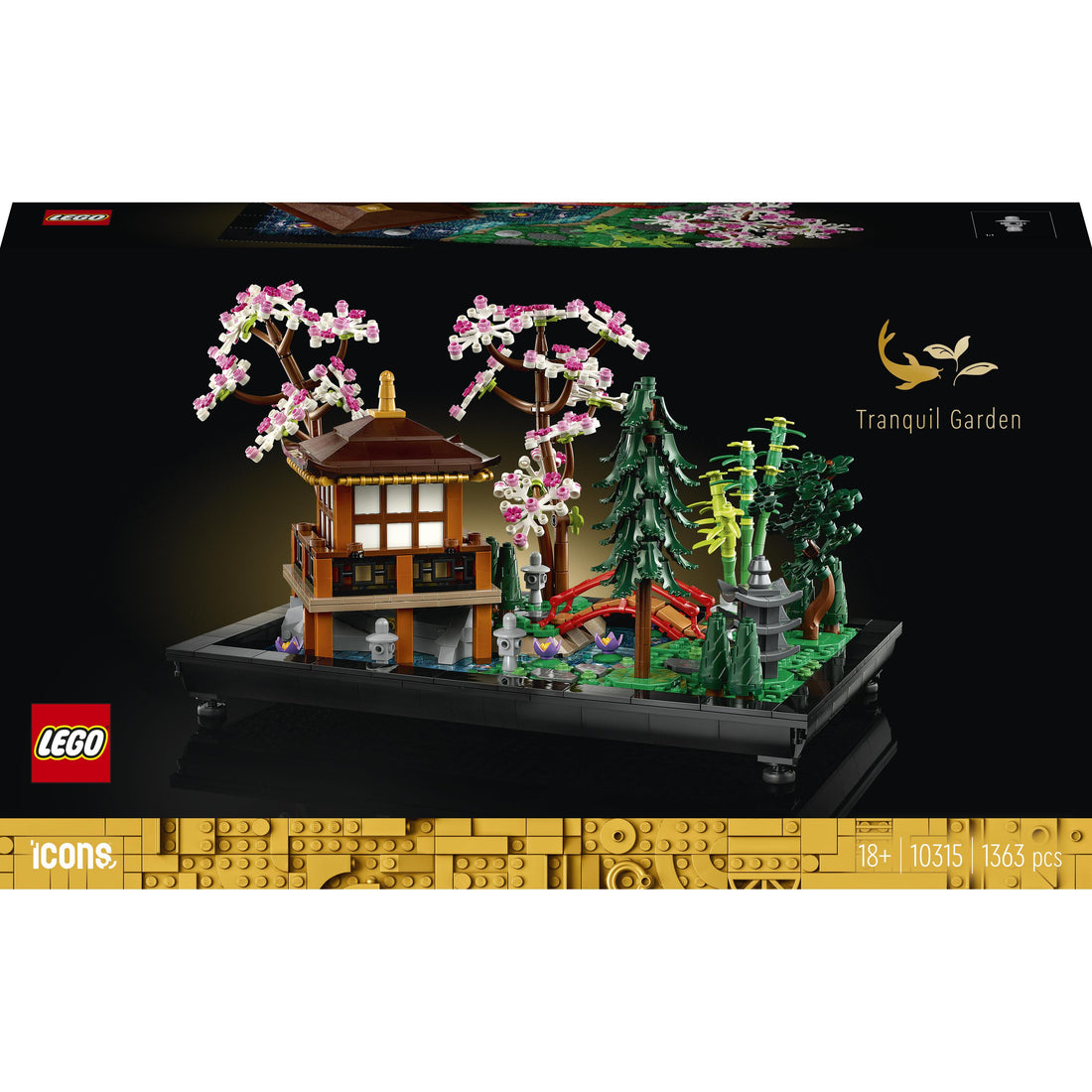 مجموعة بناء الحديقة الهادئة 10315 للبالغين من LEGO® Icons (1363 قطعة)