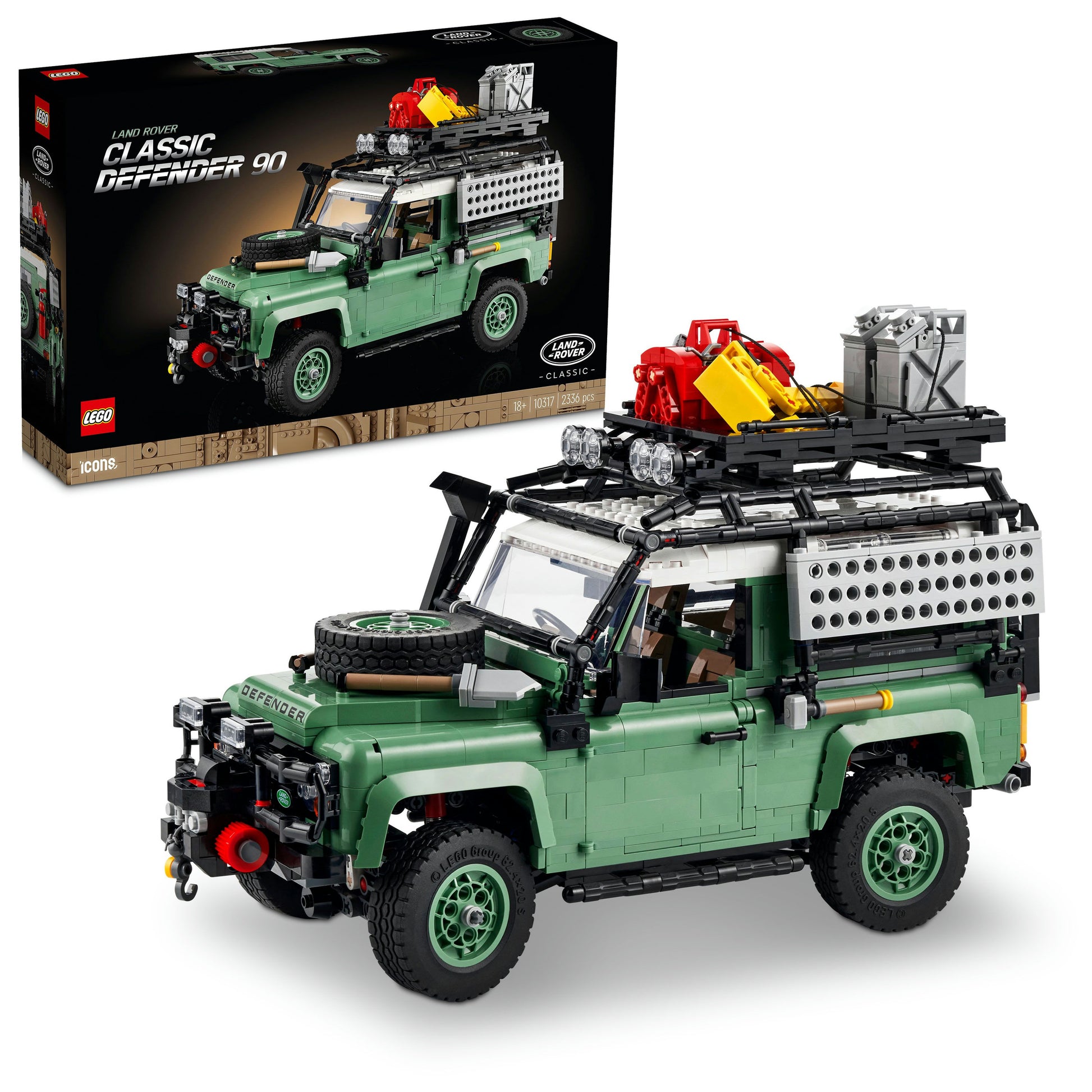 LEGO® Icons Land Rover Classic Defender 90 10317 Building Kit (2,336 Pieces)
