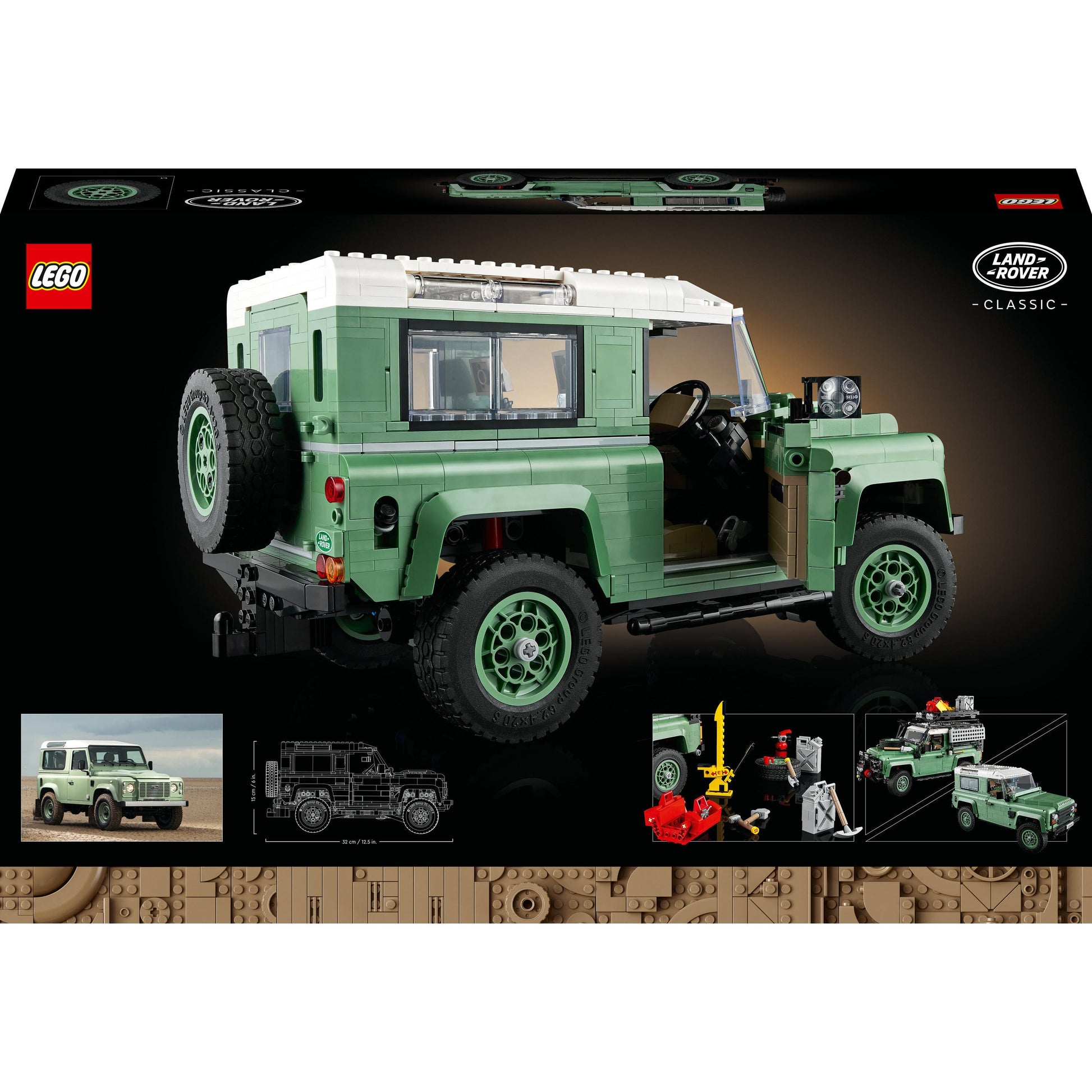 LEGO® Icons Land Rover Classic Defender 90 10317 Building Kit (2,336 Pieces)