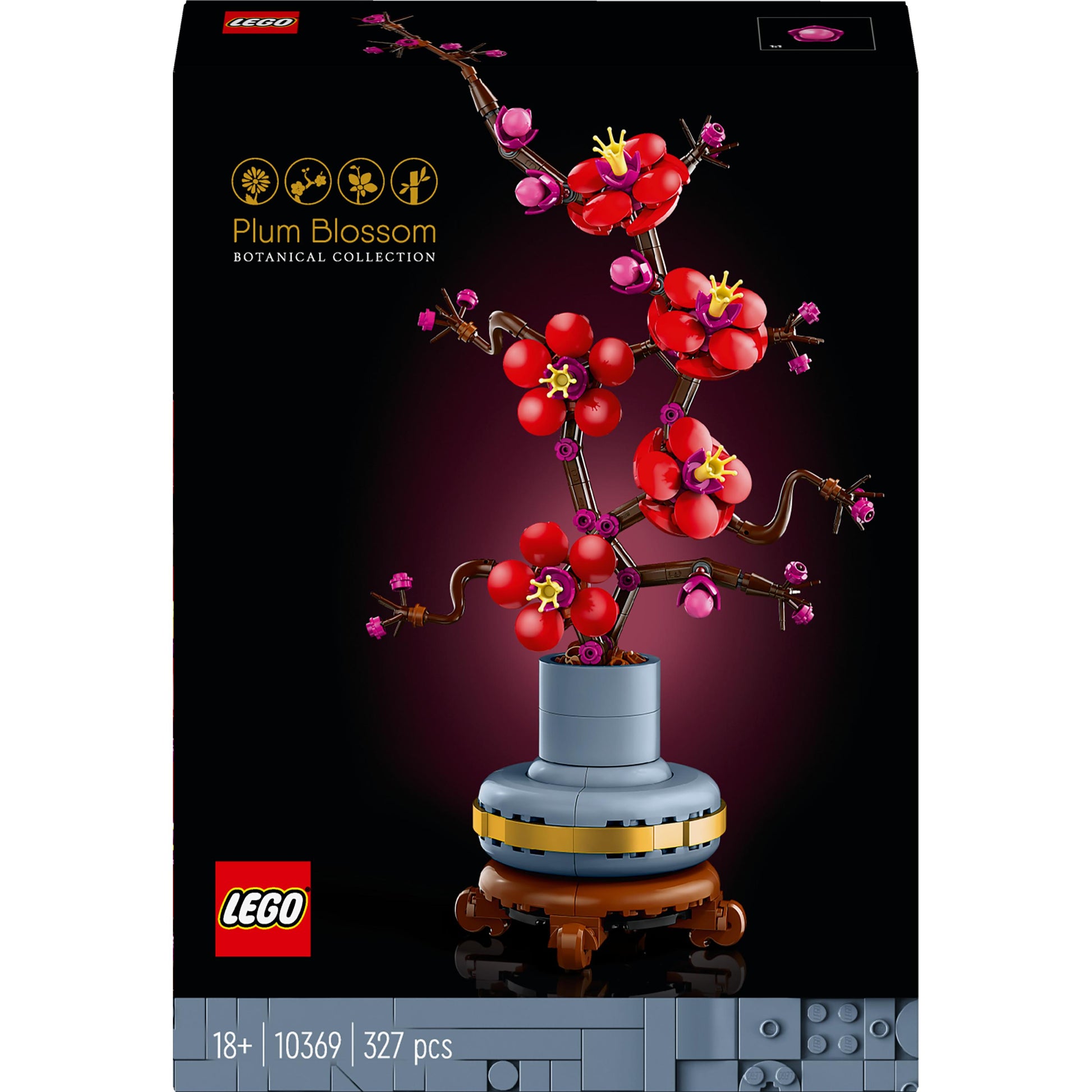 LEGO® Icons Plum Blossom Flower Decor Display Set 10369