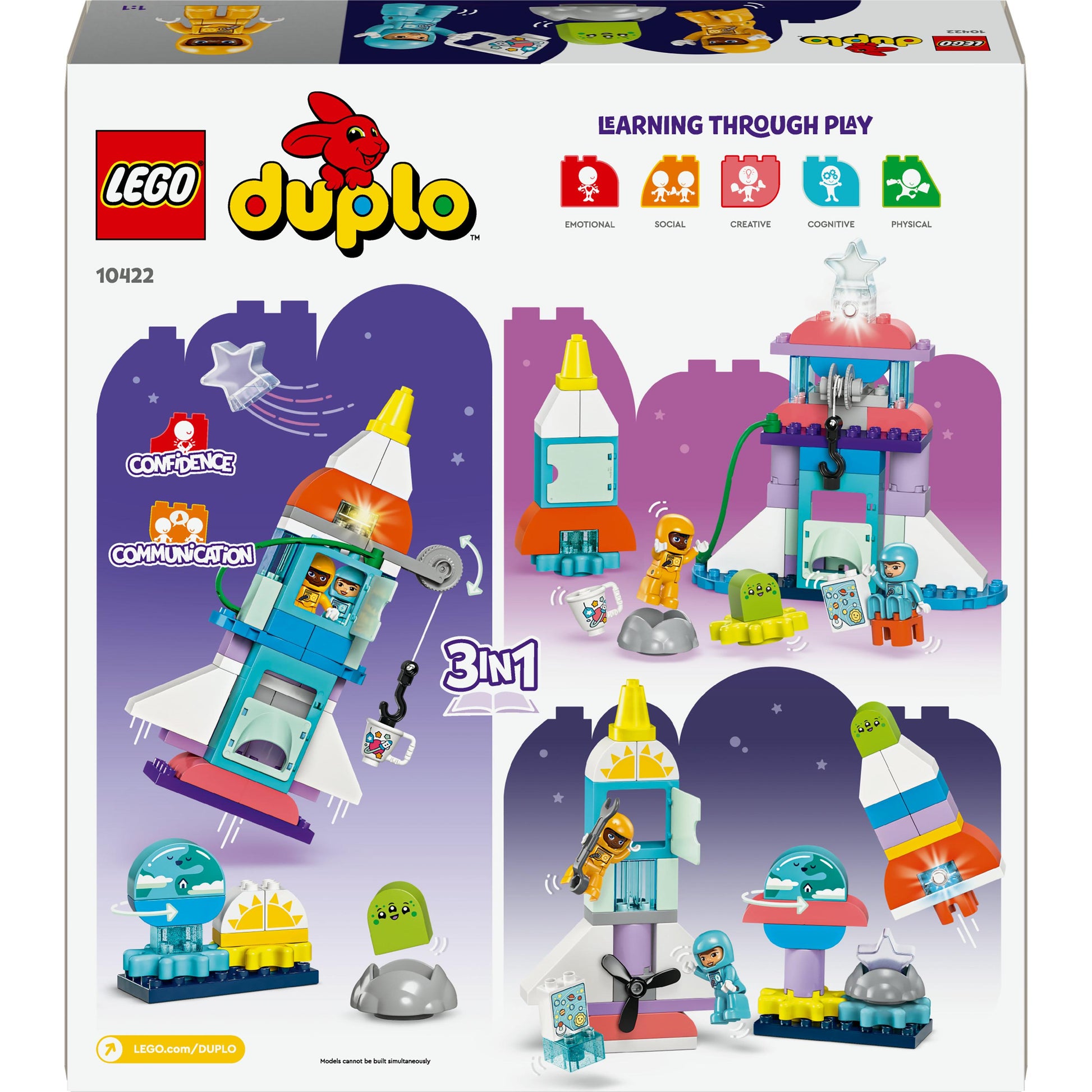 LEGO® DUPLO® 3in1 Space Shuttle Adventure Toy 10422