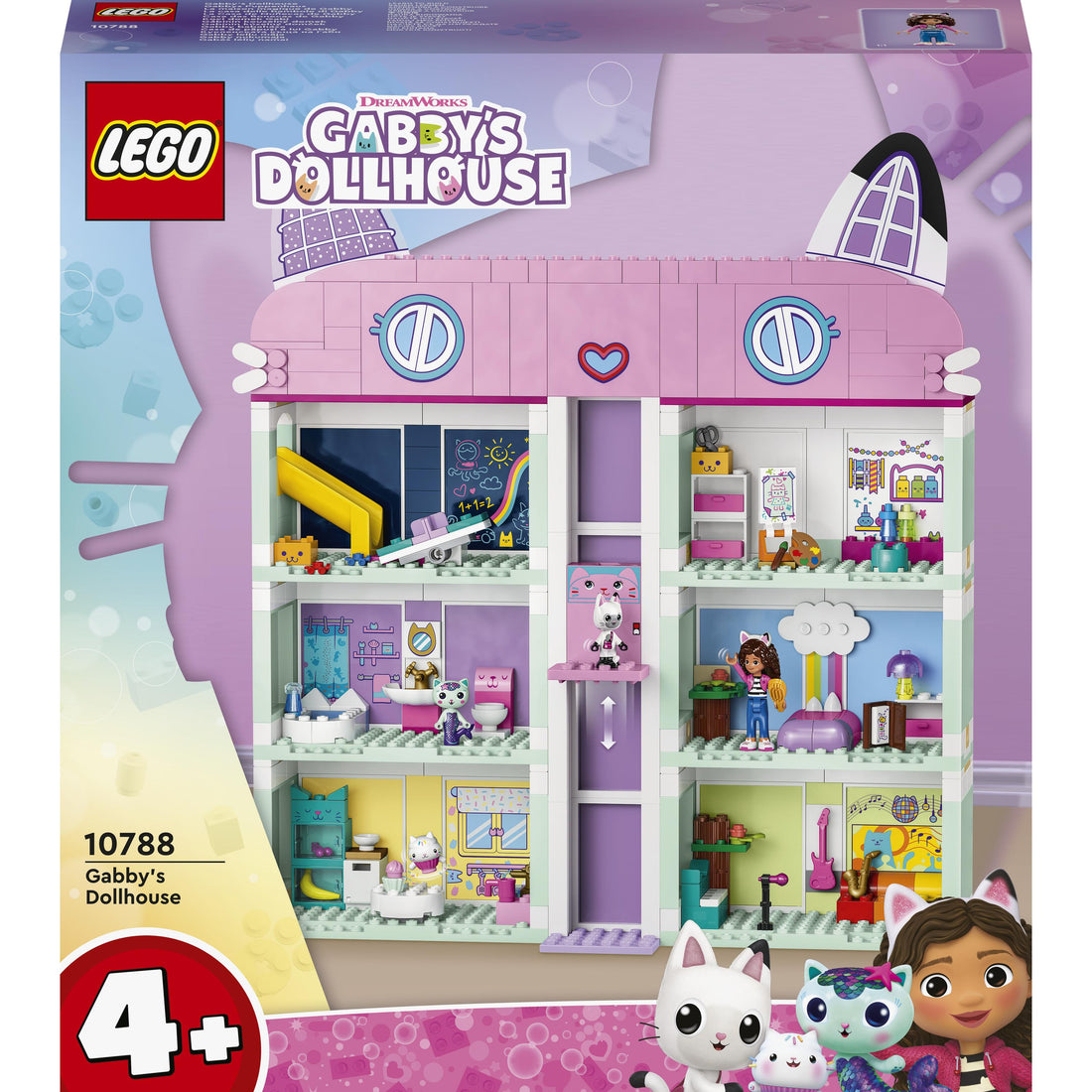 LEGO® Gabby’s Dollhouse 10788 Building Toy Set (498 Pieces)