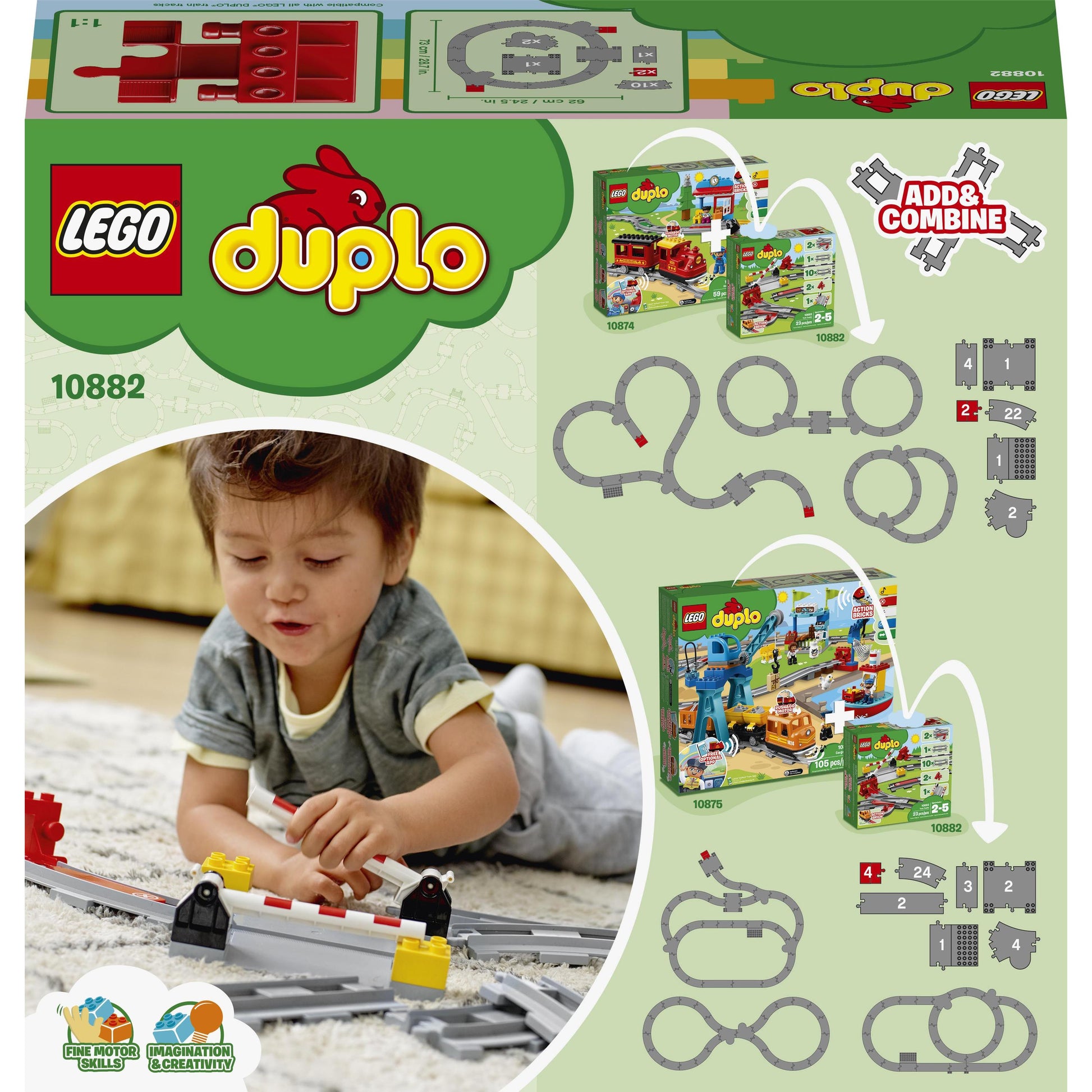 LEGO® DUPLO® Train Tracks 10882 Building Toy