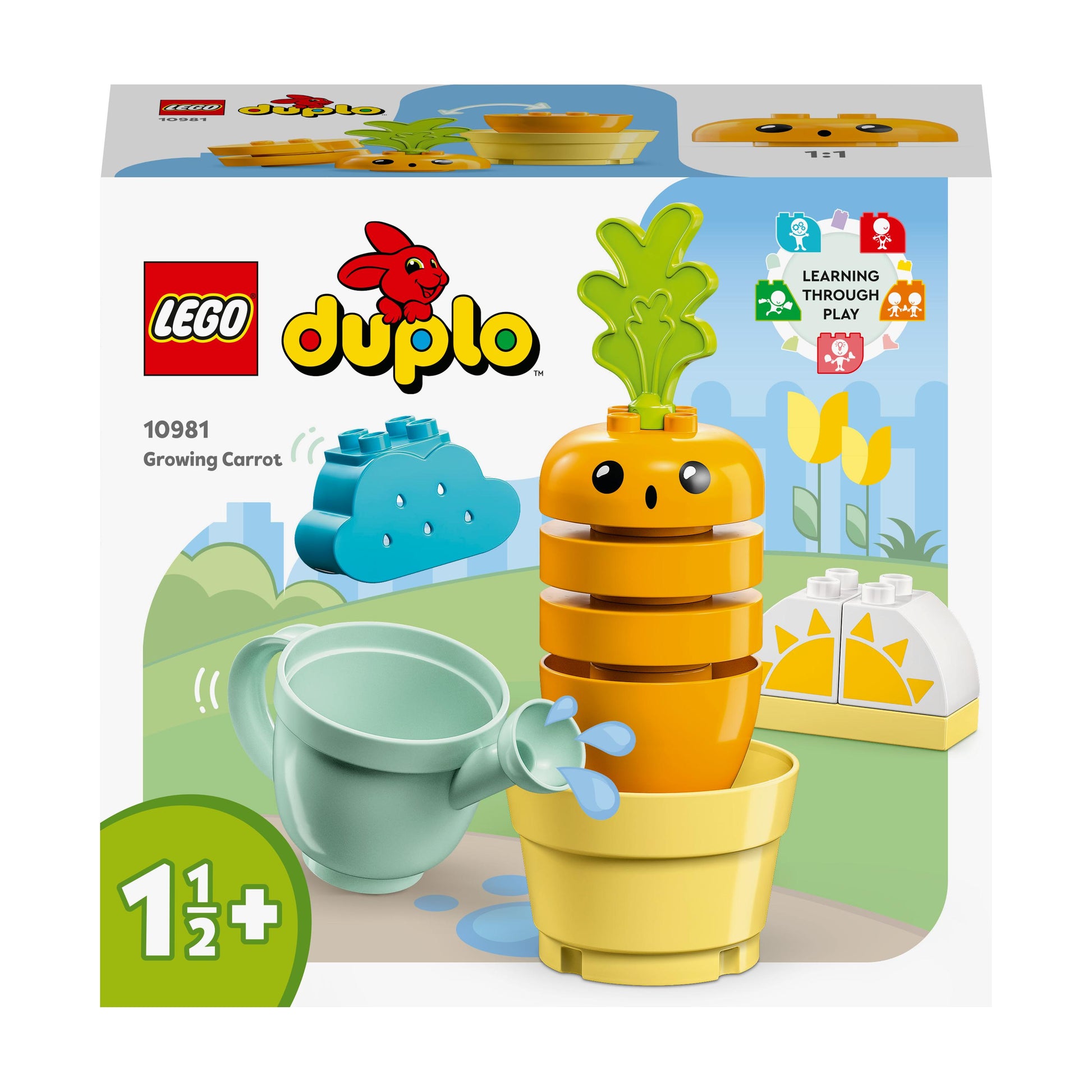 LEGO® DUPLO® My First Fruit and Vegetable Tractor 10981 Building Toy Set (19 Pieces)