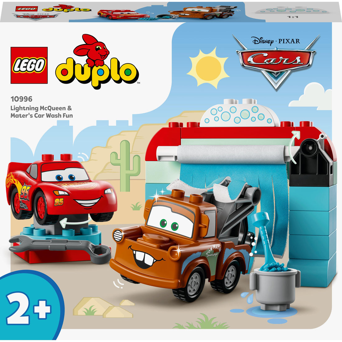 LEGO® DUPLO® | Disney and Pixar’s Cars Lightning McQueen & Mater’s Car Wash Fun 10996 (29 Pieces)