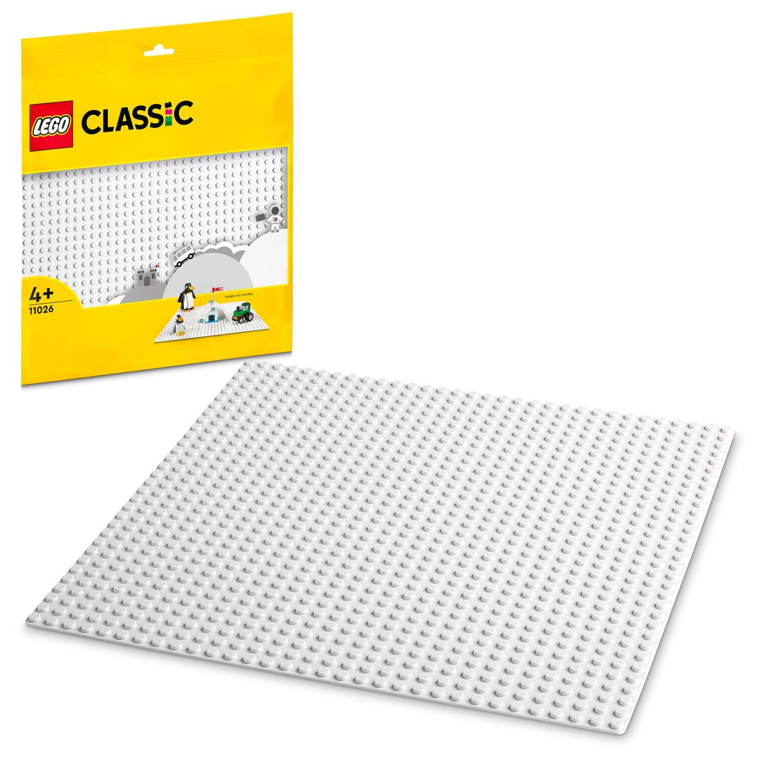 LEGO® Classic White Baseplate 11026 Building Kit for Kids (1 Piece)