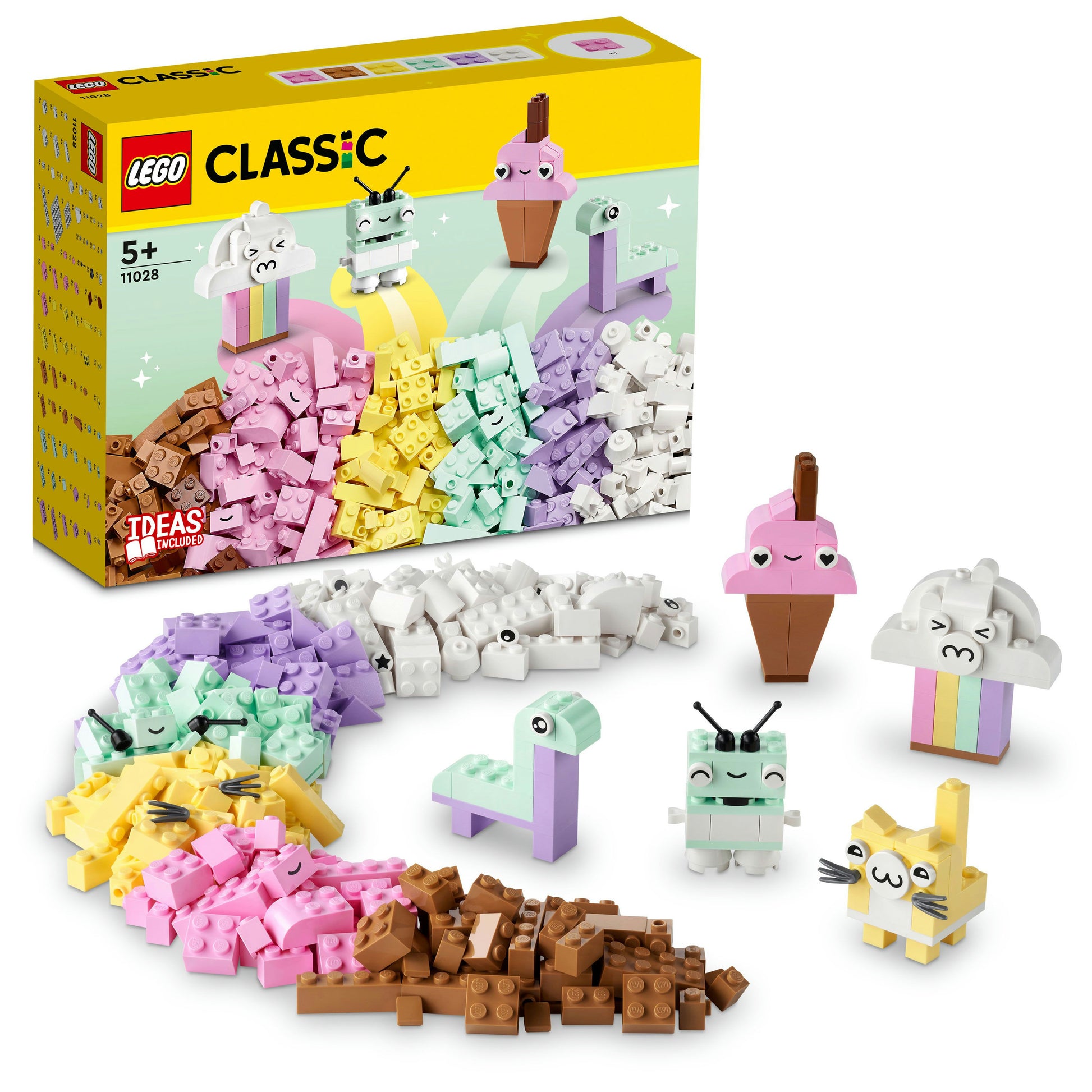 LEGO® Classic Creative Pastel Fun 11028 Building Toy Set (333 Pieces)