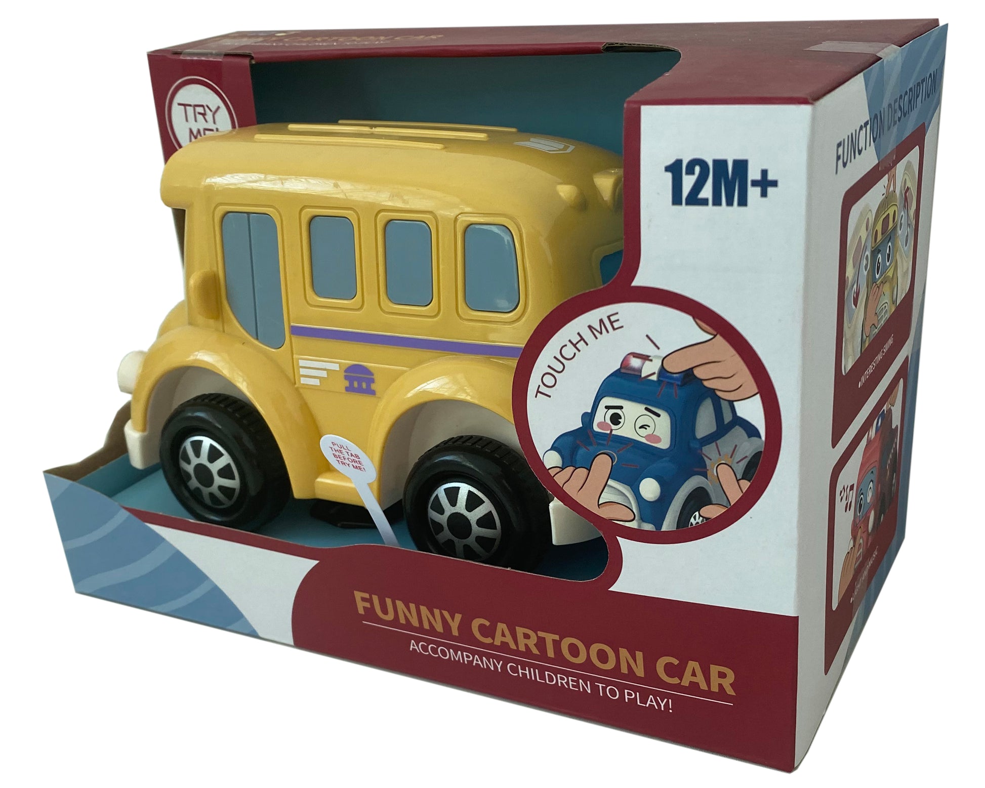 Rocking School Bus W/Music, Light