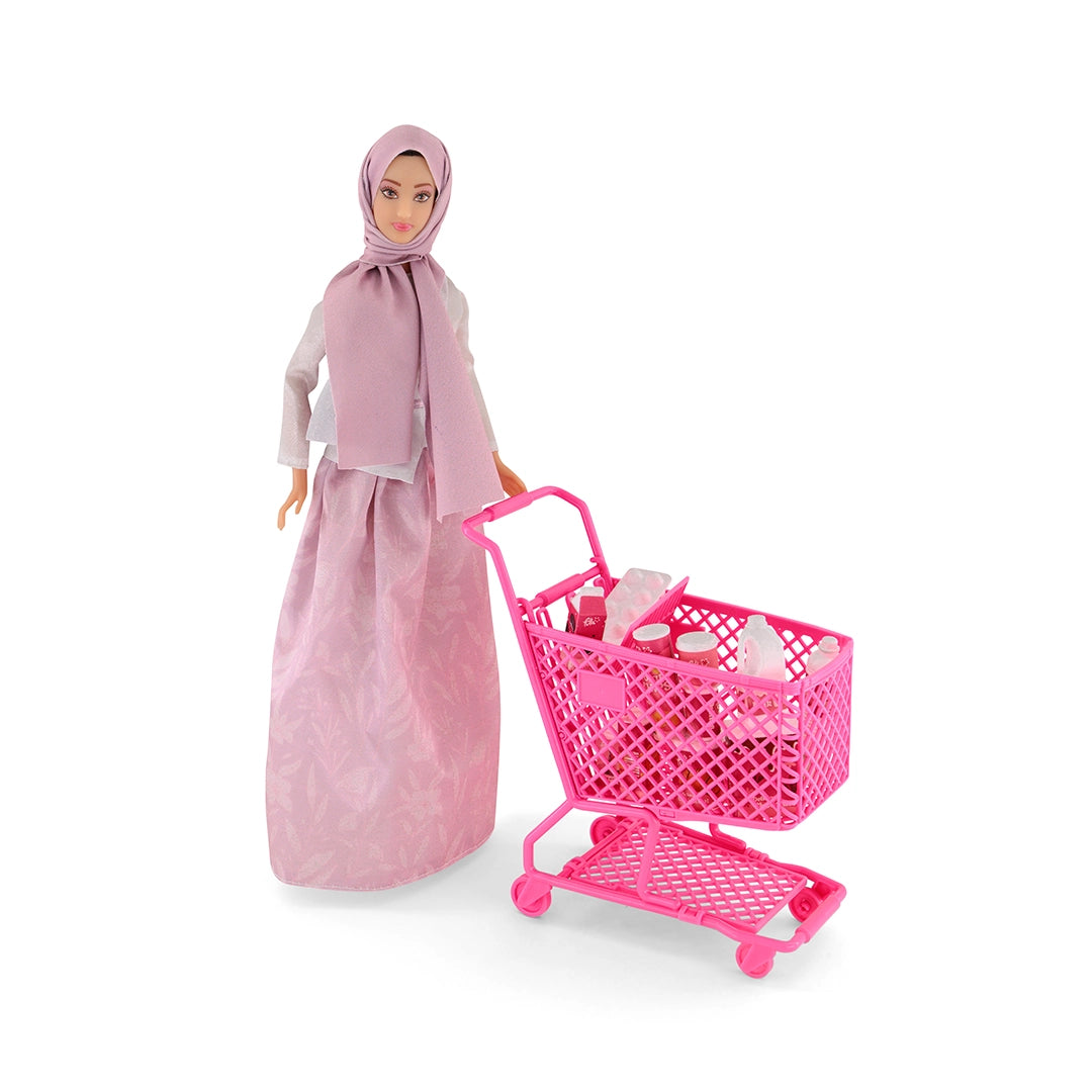 مجموعة عربة التسوّق من فلة