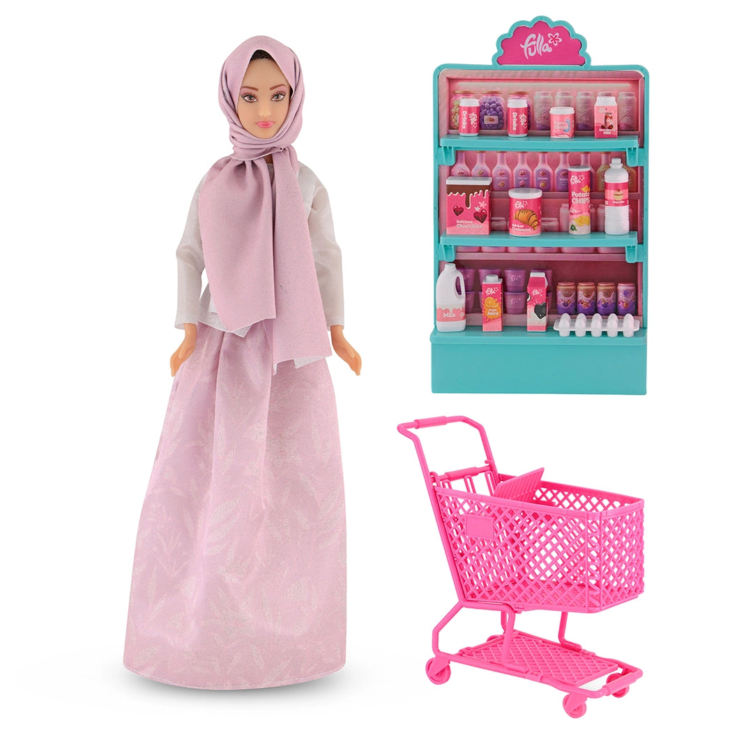 مجموعة عربة التسوّق من فلة