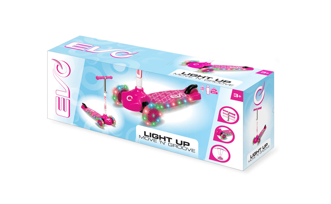 EVO Light Up Move n Groove Scooter - Pink