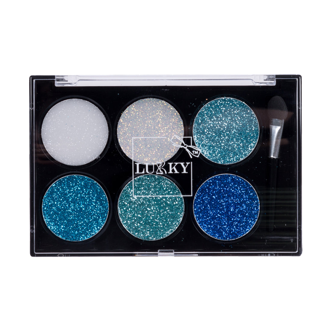 Lukky Eye Shadow Cream w/ Gltr & Applicator Brush 0.21Oz