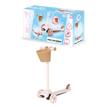 EVO Mini Cruiser with Basket - Pastel Pink
