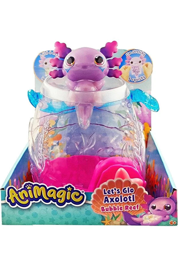 Animagic Let's Glo Axolotl Bubble Reef