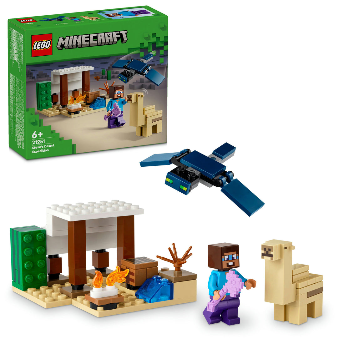 مجموعة ستيف وبعثة الصحراء 21251 من LEGO® Minecraft®‎