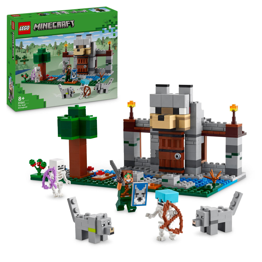 LEGO® Minecraft® The Wolf Stronghold Fortress Playset 21261