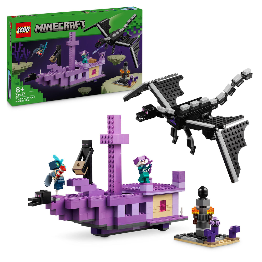 LEGO® Minecraft® The Ender Dragon and End Ship Toy 21264