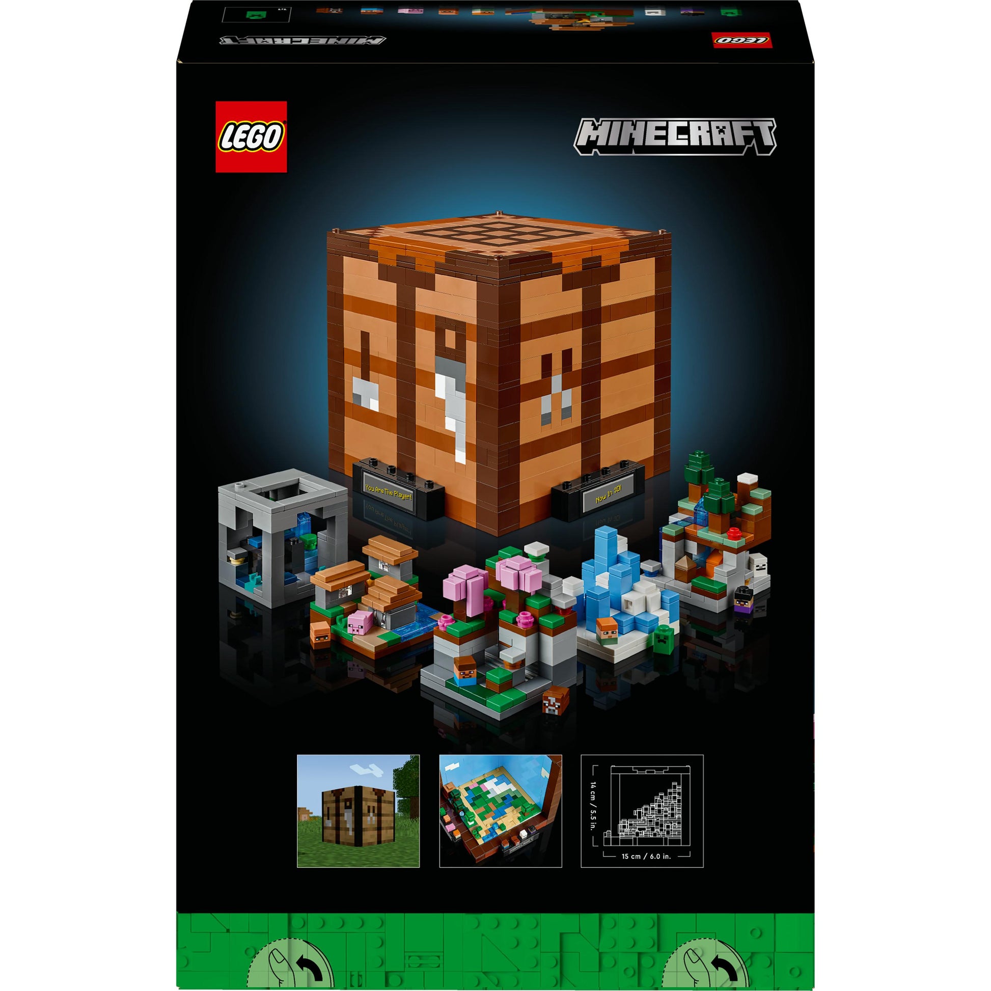 طاولة الأشغال الحرفية من ®LEGO® Minecraft  للبالغين 21265