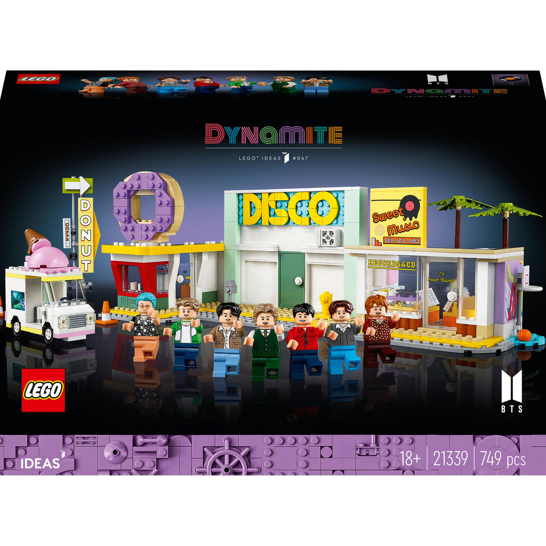 مجموعة BTS Dynamite رقم 21339 من LEGO® Ideas (749 قطعة)