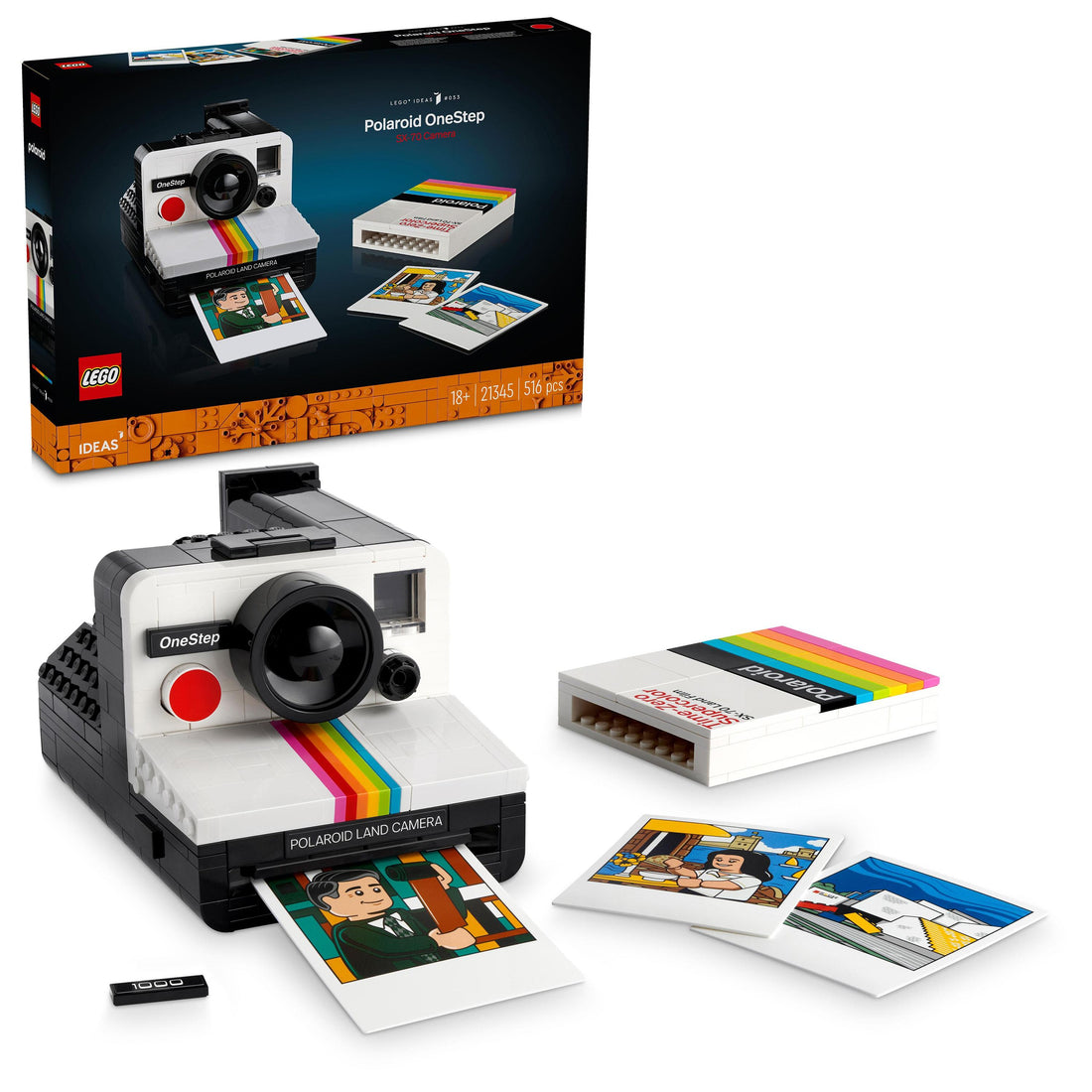 كاميرا Polaroid OneStep SX-70‏ 21345 من LEGO® Ideas