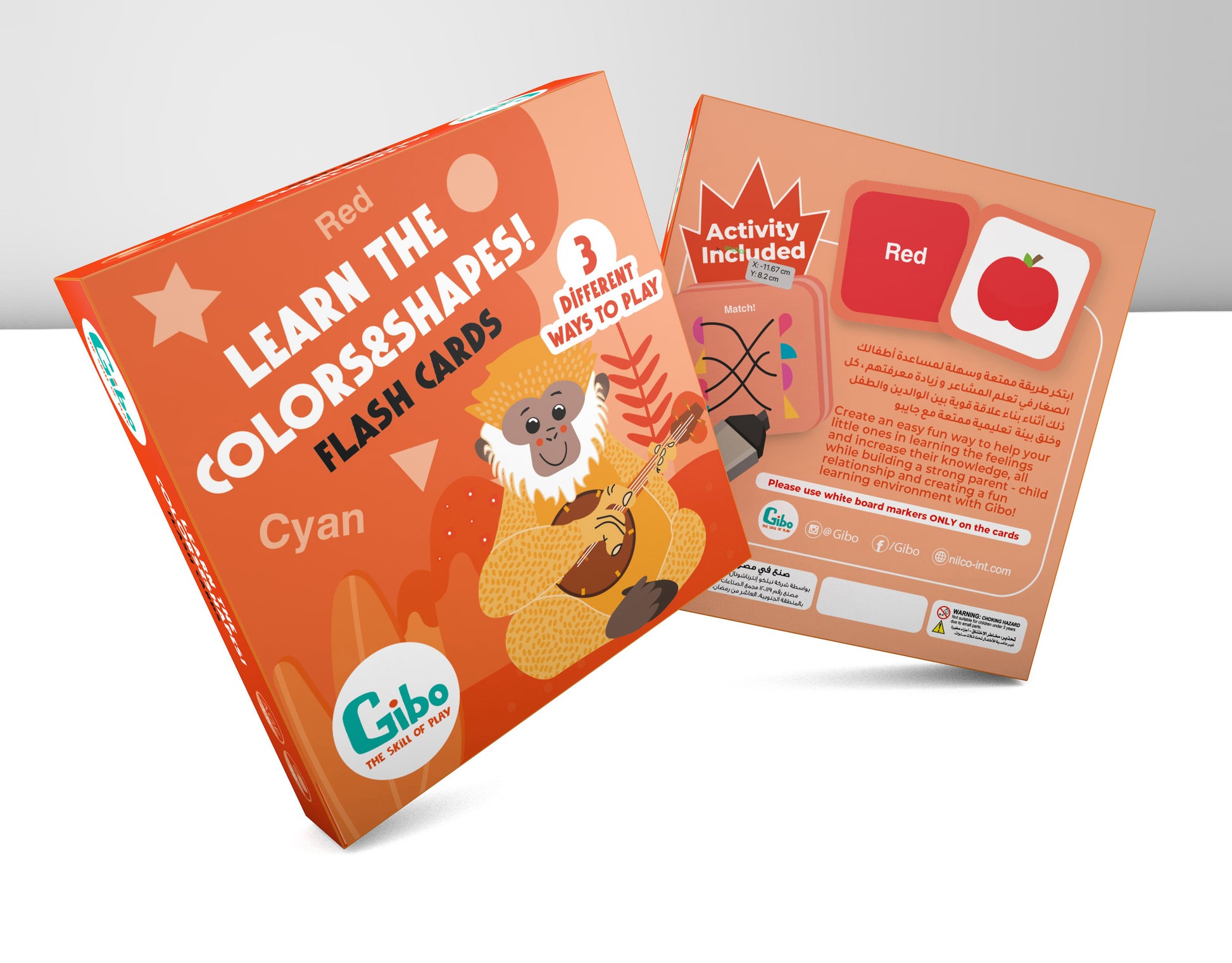 Gibo Flash Card Learn The Colors And Shapes