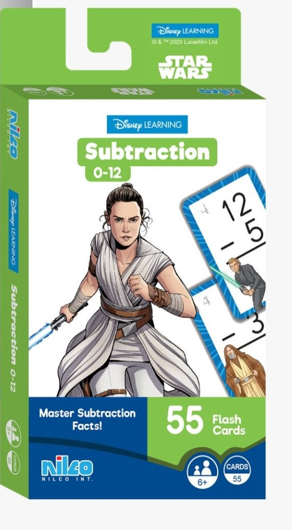 Disney Flash Card Starwars Subtraction