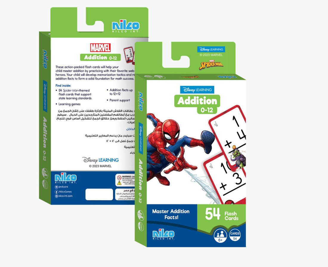 Disney Flash card Spiderman Addition