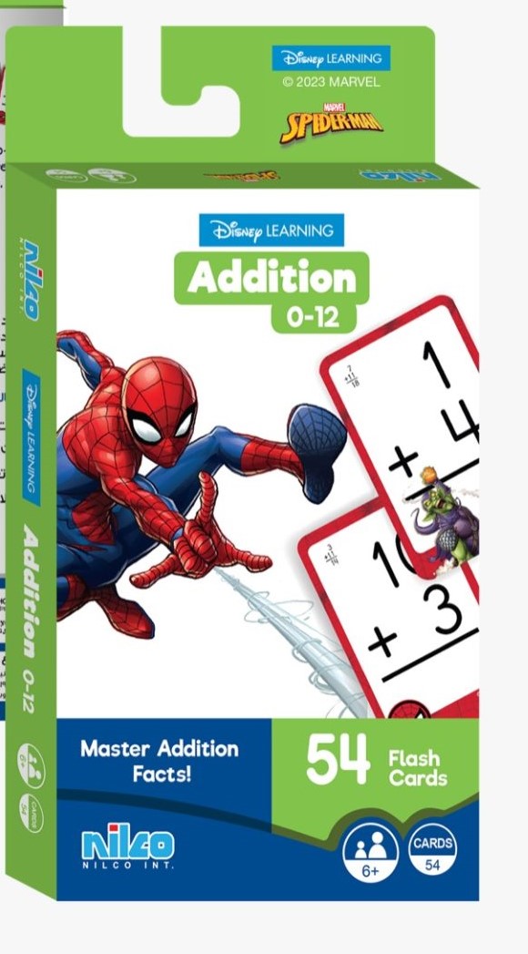 Disney Flash card Spiderman Addition