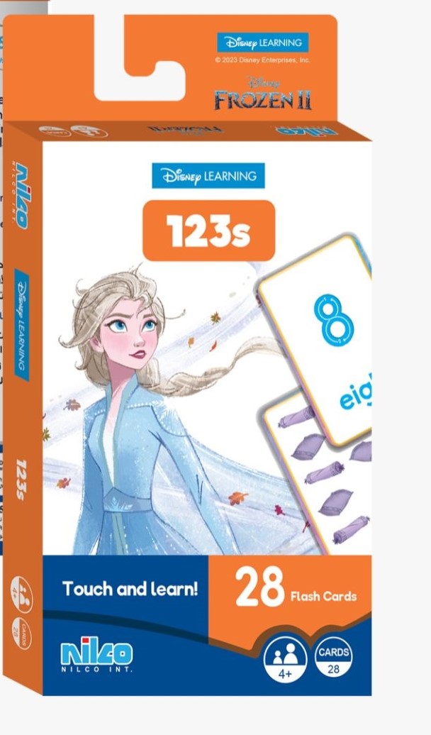 Disney Flash Card Frozen1 learning To Count 123
