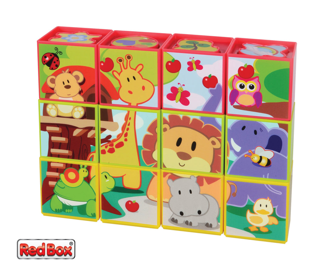 12Pc Shape Sorting Puzzle Blocks