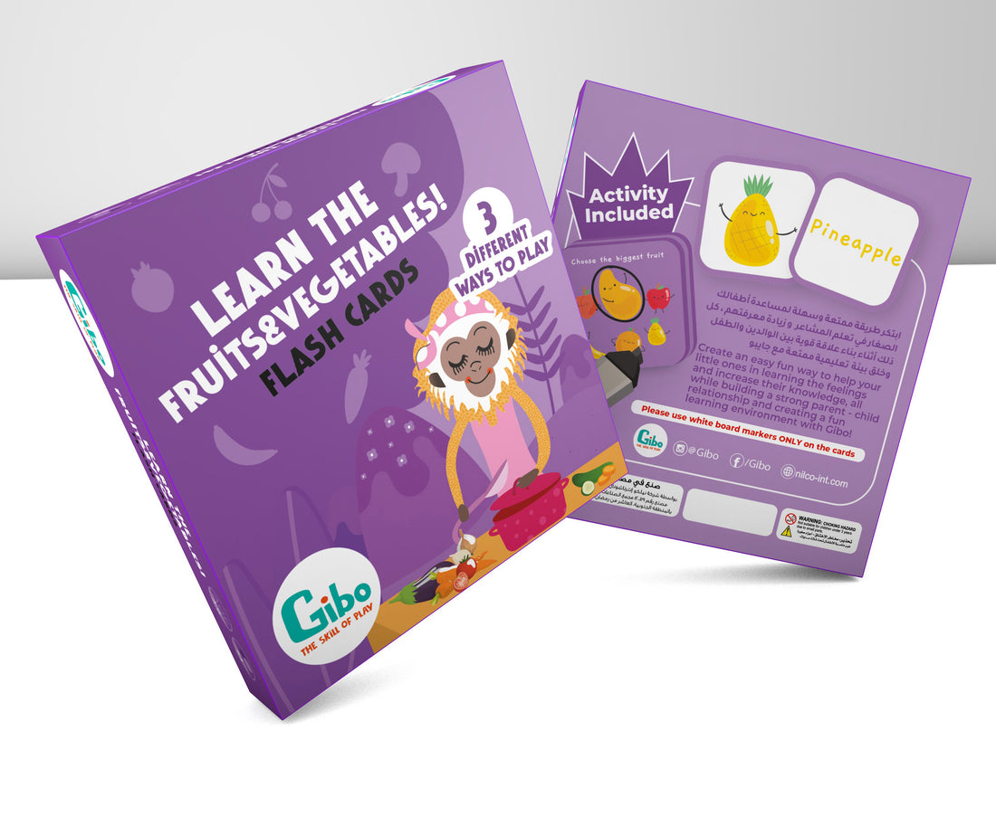 Gibo flash card learn the fruits and vegetables