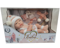 30CM baby doll with scarf/gloves (red)