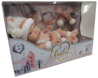 30CM baby doll with scarf/gloves (red)