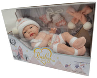 30CM baby doll with scarf/gloves (red)