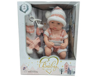 37.5cm bbay doll with scarf/gloves (red)
