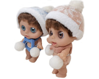 15cm baby doll with scarf