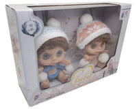 15cm baby doll with scarf