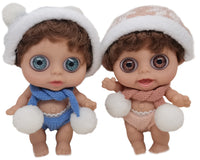 15cm baby doll with scarf